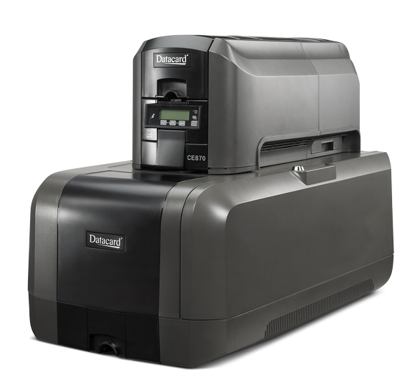 Datacard CE870 embosser and printer